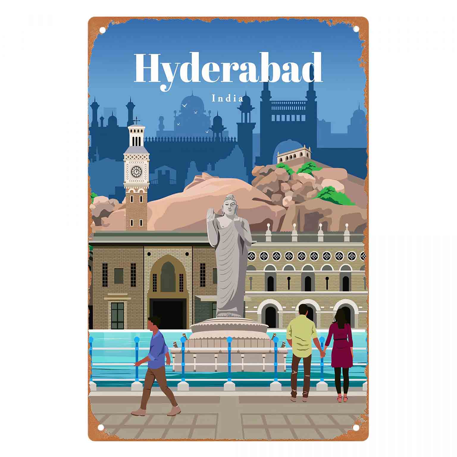 Home Decor Hyderabad - 2D FLAT 1pc Hyderabad India Cityscape