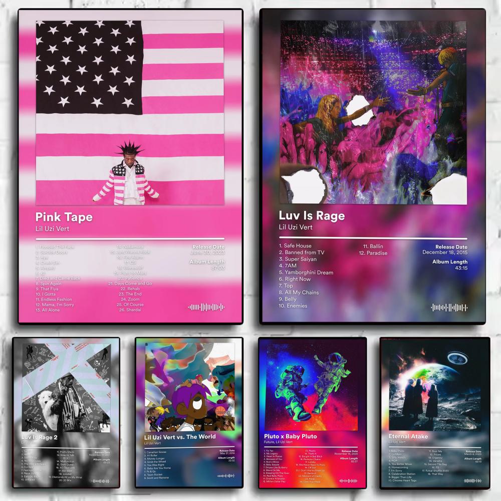 Home Decor Living Room Ideas - Lil U-Uzi V-Vert Album Poster HD
