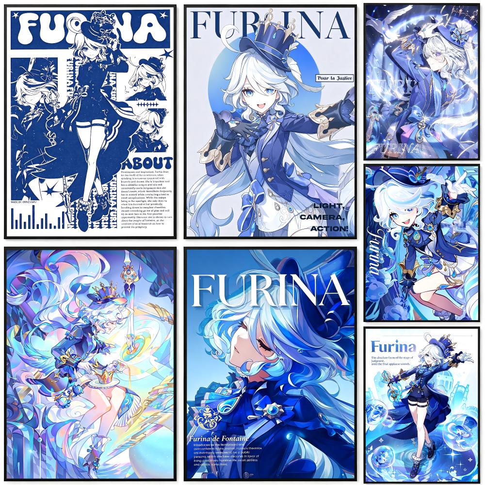 Home Decor Living Room Ideas - Character Furina Poster Poster HD Printing