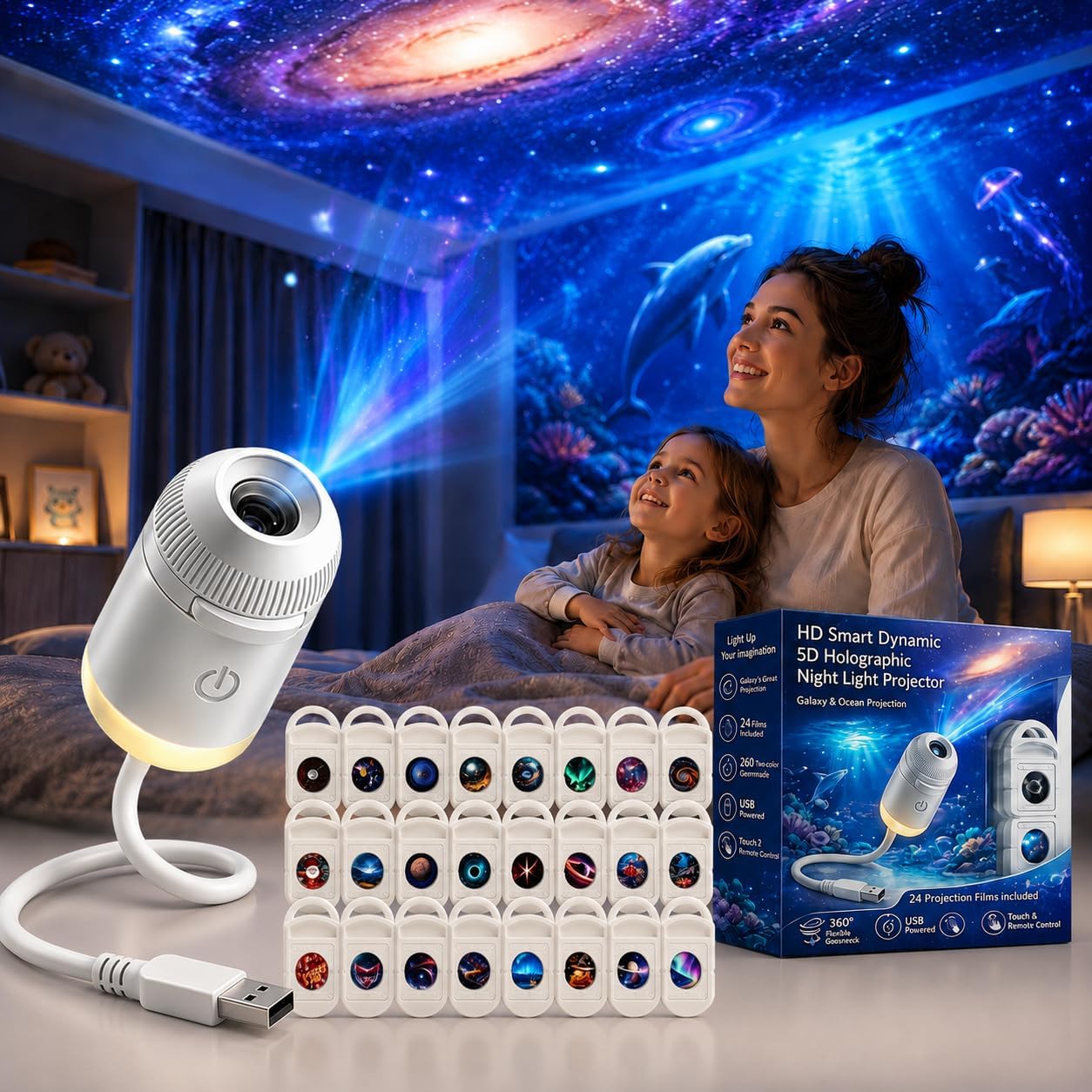 Home Decor Light - HD Smart Dynamic 5D Holographic Night