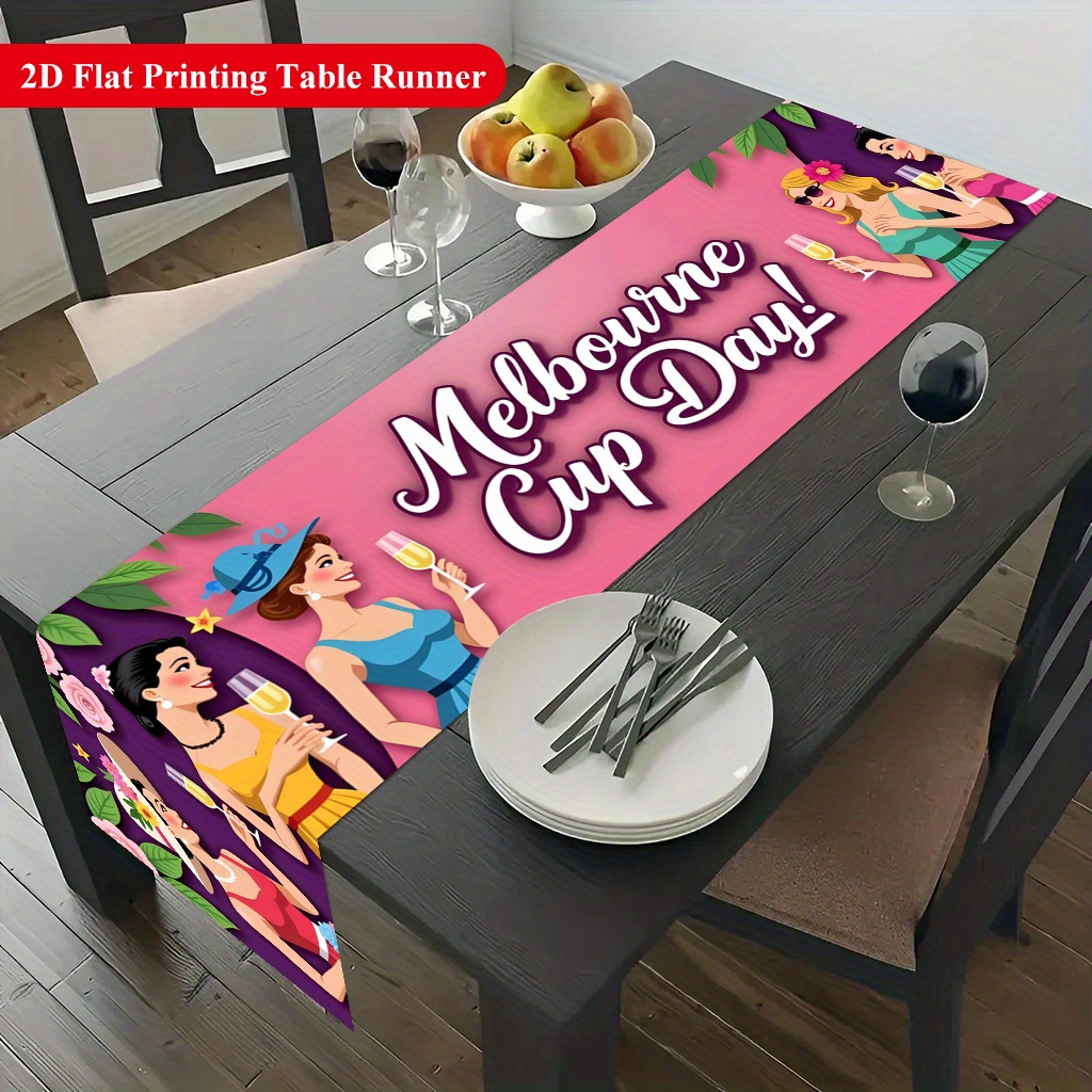 Home Decor Melbourne - 1pc Melbourne Cup Race Table Runner