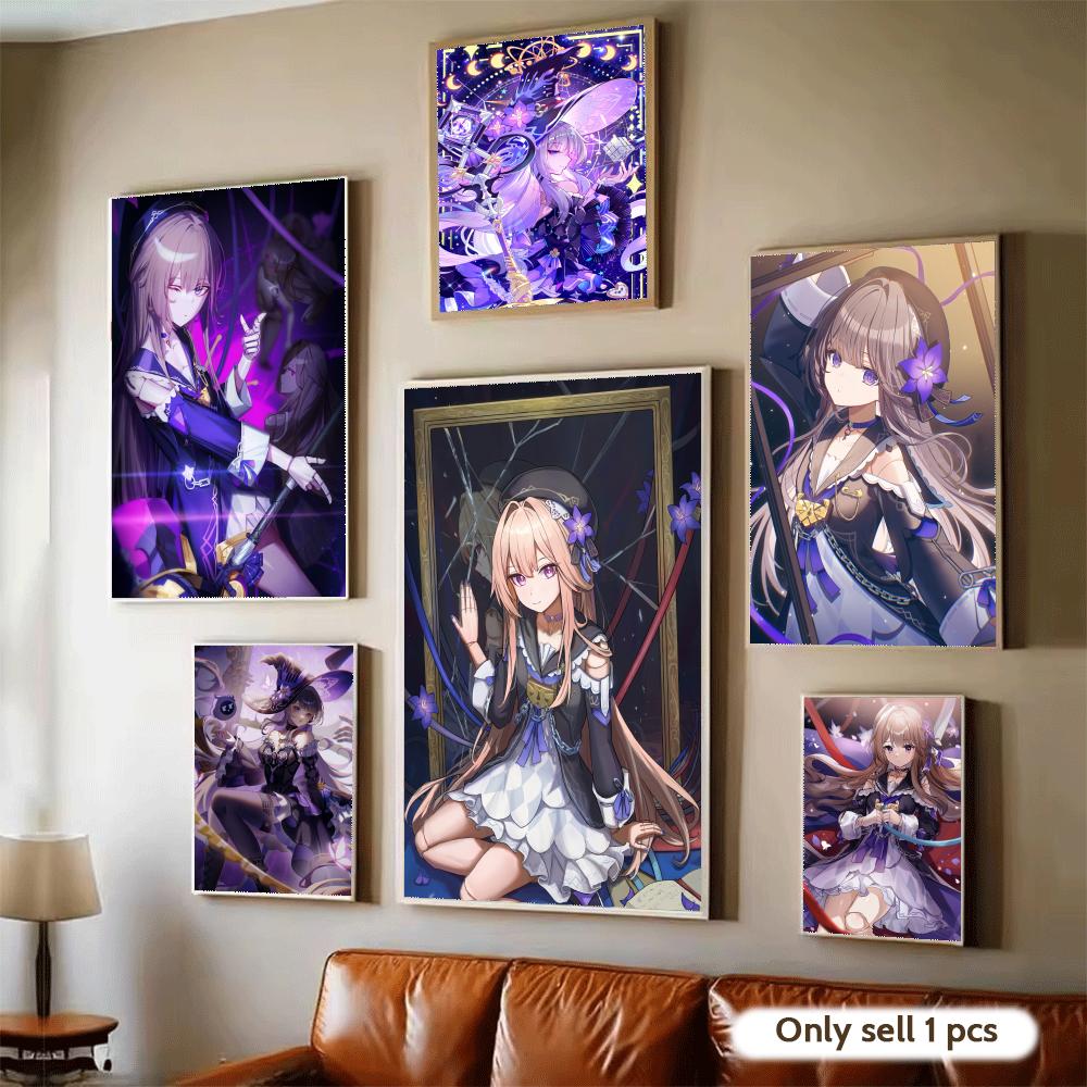 Home Decor Living Room Ideas - Game Honkai Star Rail Herta Poster