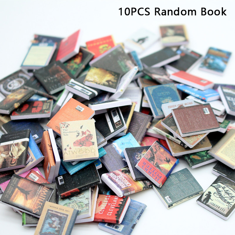 Home Decor Magazine - 10PCS Dollhouse Miniature Magazines Books Novels