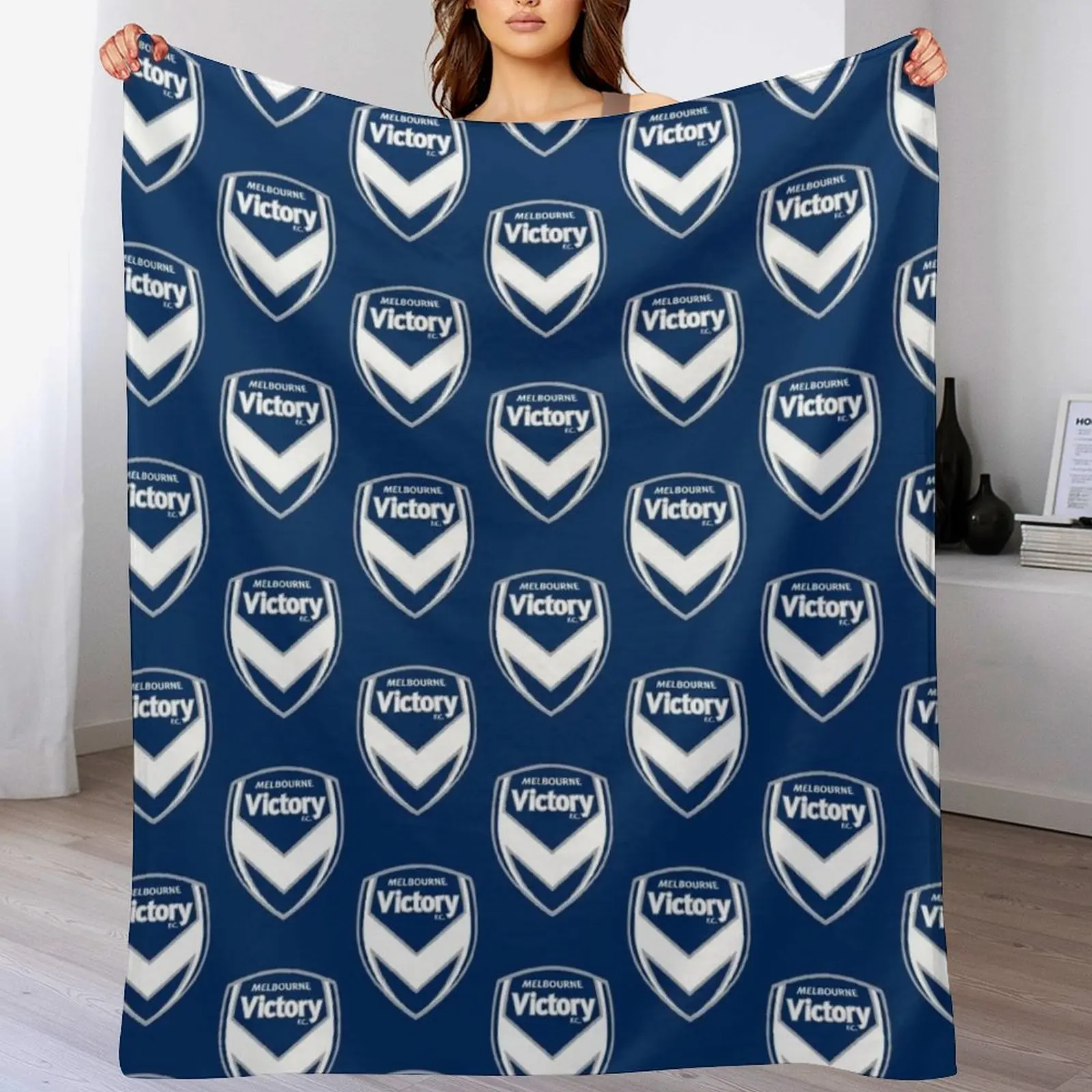 Home Decor Melbourne - MELBOURNE VICTORY FC Throw Blanket Warm
