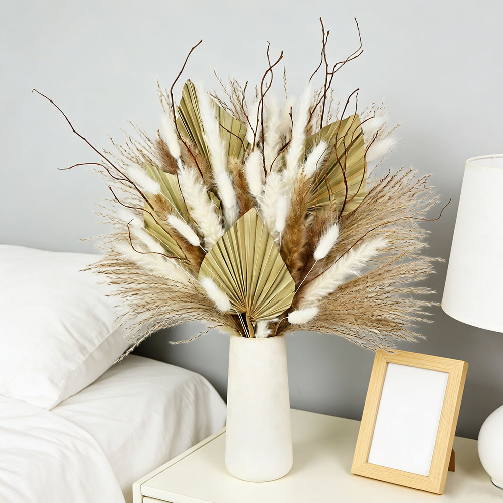 Dried Flower Bouquet - Natural Dried Palm Leaves Bouquet Mix