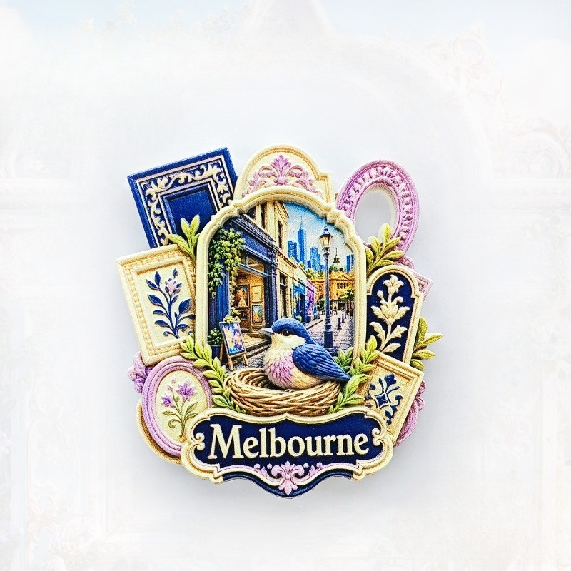 Home Decor Melbourne - Melbourne Bird Lane Fridge Magnet -