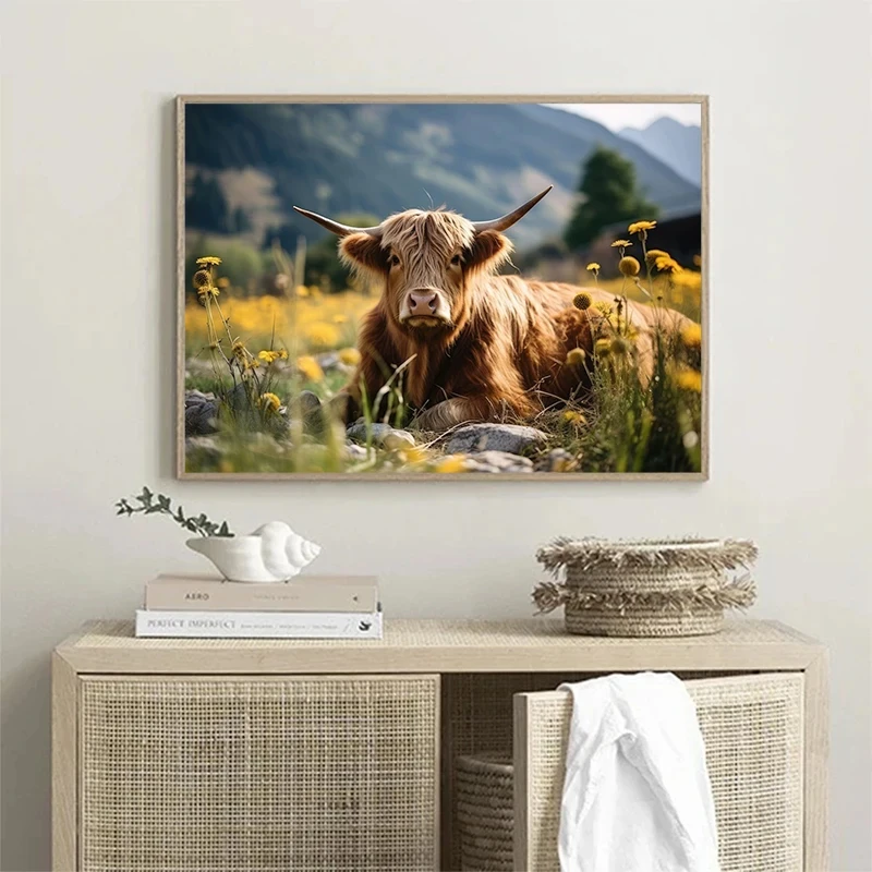 Scottish Highlanders   poster  - огляд і ціна Watercolor Poster Print