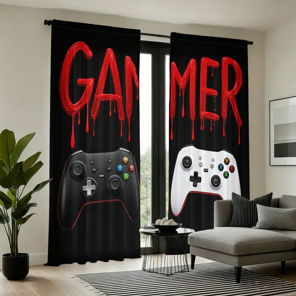 Gamer Curtains Black Video Gam - огляд і ціна Home Decor Youtube Videos