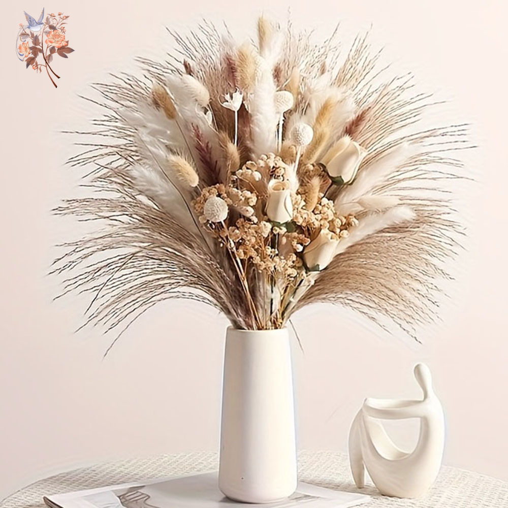 80Pcs Artificial Dried Flowers - огляд і ціна Dried Flower Bouquet