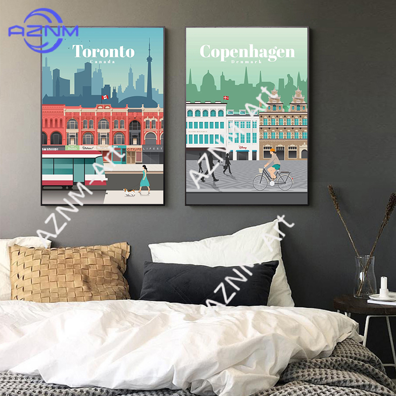 Modern Famous City Tourism Wal - огляд і ціна Home Decor Melbourne