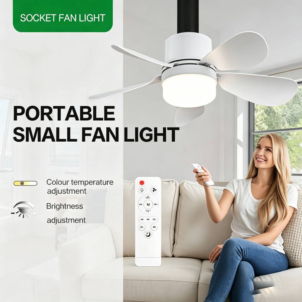 Socket Fan Light with Remote,  - огляд і ціна Home Decor Light