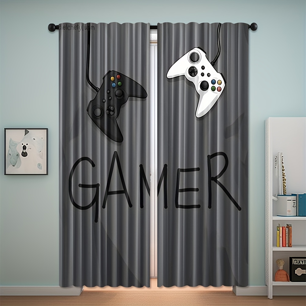 Gamer Text Controller Curtains - огляд і ціна Home Decor Youtube Videos