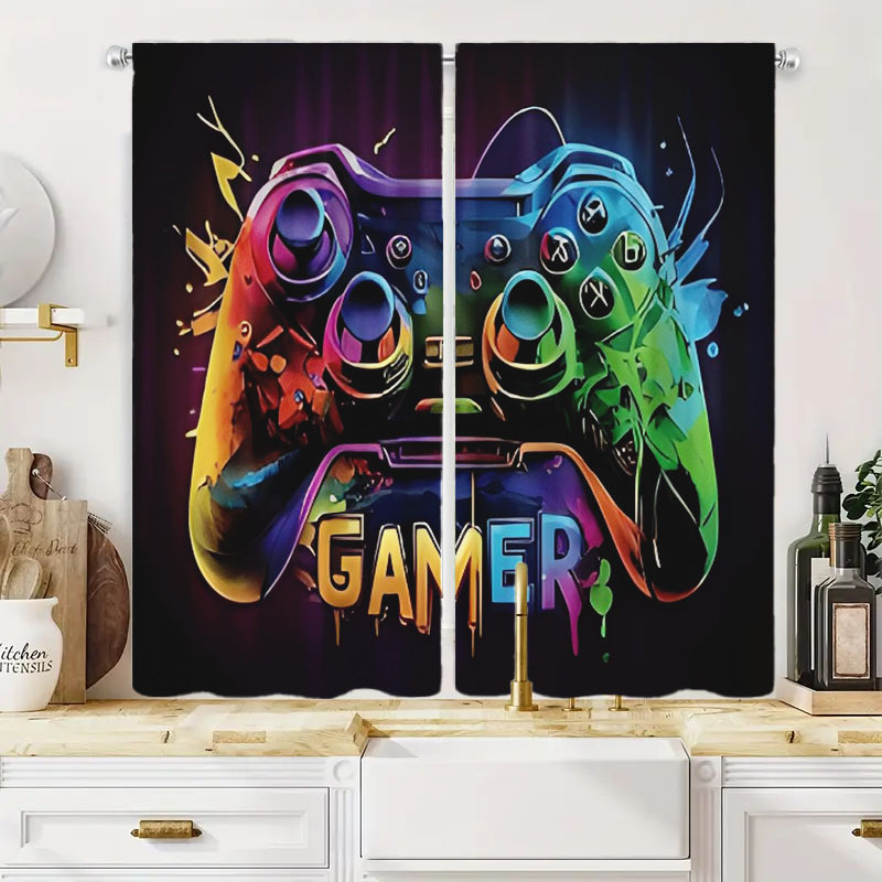 Dual Gaming Curtains 2pcs Pop  - огляд і ціна Home Decor Youtube Videos