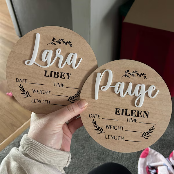 1Pc Custom Baby Announcement S - огляд і ціна Home Decor Xmas