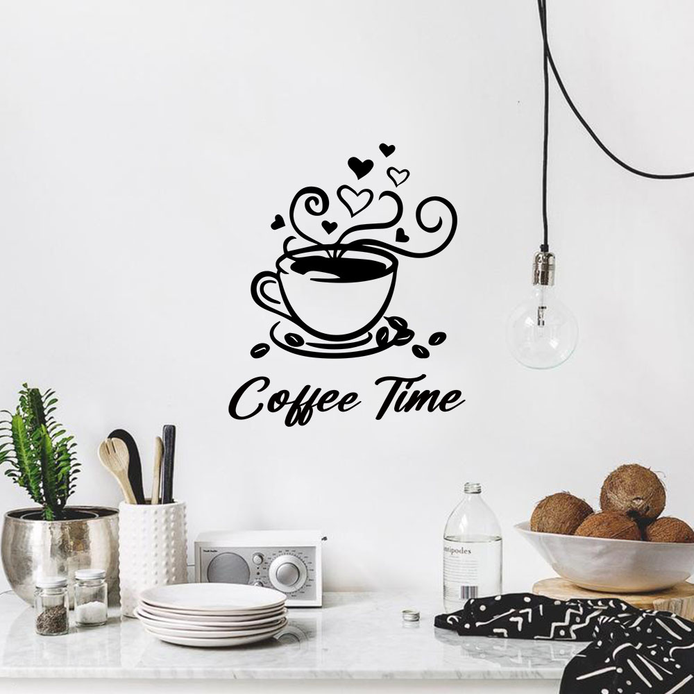 1PC Fashion Coffee Customizabl - огляд і ціна Home Decor Wall Stickers