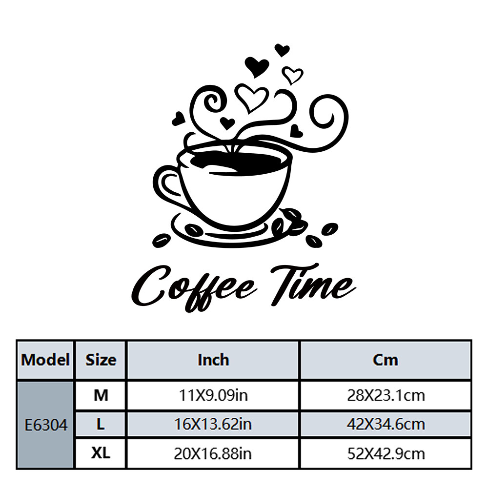 1PC Fashion Coffee Customizabl - огляд і ціна Home Decor Wall Stickers