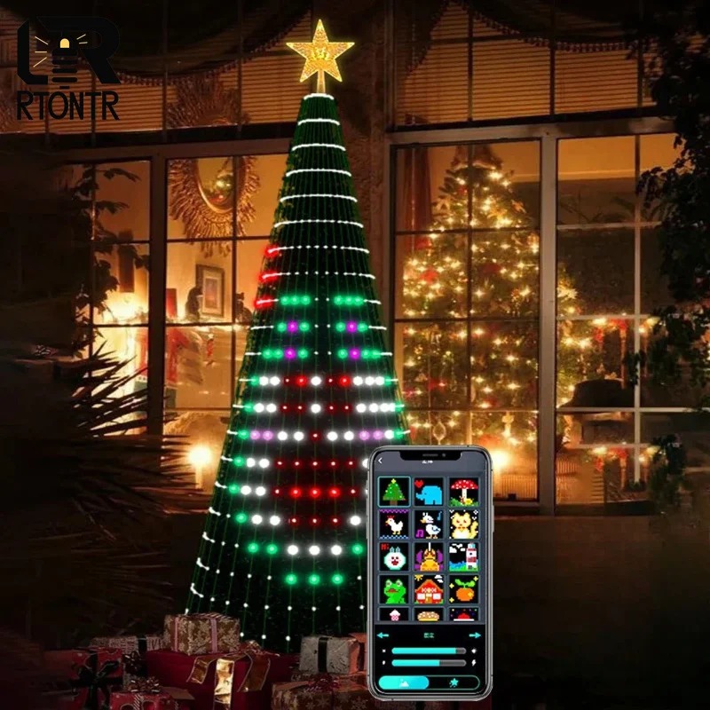 Christmas Star Tree Lights RGB - огляд і ціна Home Decor Xmas