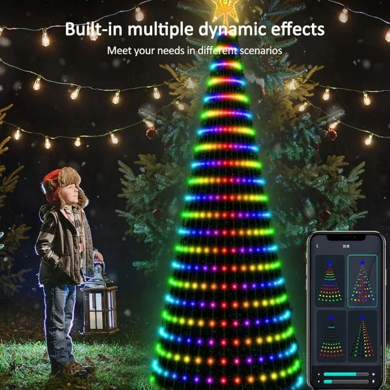 Christmas Star Tree Lights RGB - огляд і ціна Home Decor Xmas