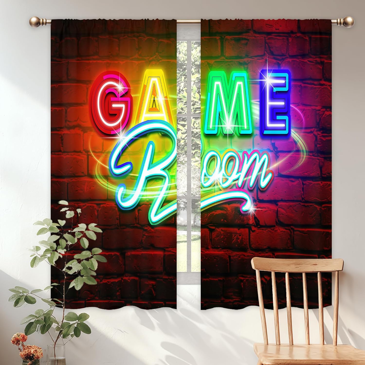 Neon Gaming Curtains, Rod Pock - огляд і ціна Home Decor Youtube Videos