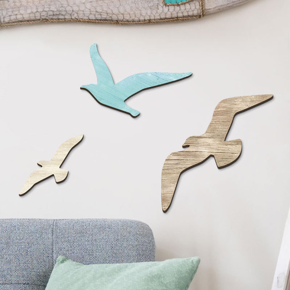 Artistic Wooden Seagull Wall D - огляд і ціна Home Decor Minimalist Style