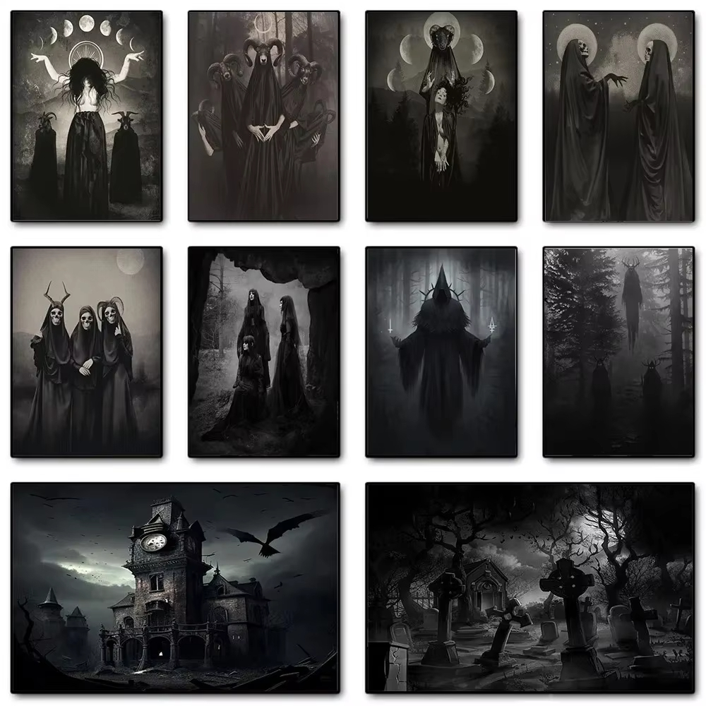 AA Dark Academia Art Black Dea - огляд і ціна Home Decor Gothic