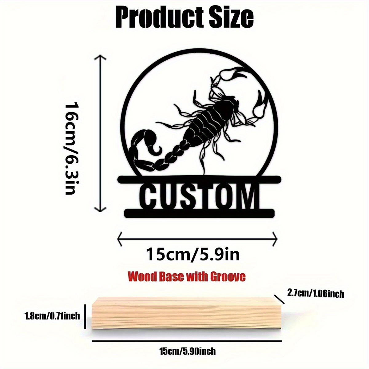 Custom Scorpion Metal Statue w - огляд і ціна Home Decor Gothic