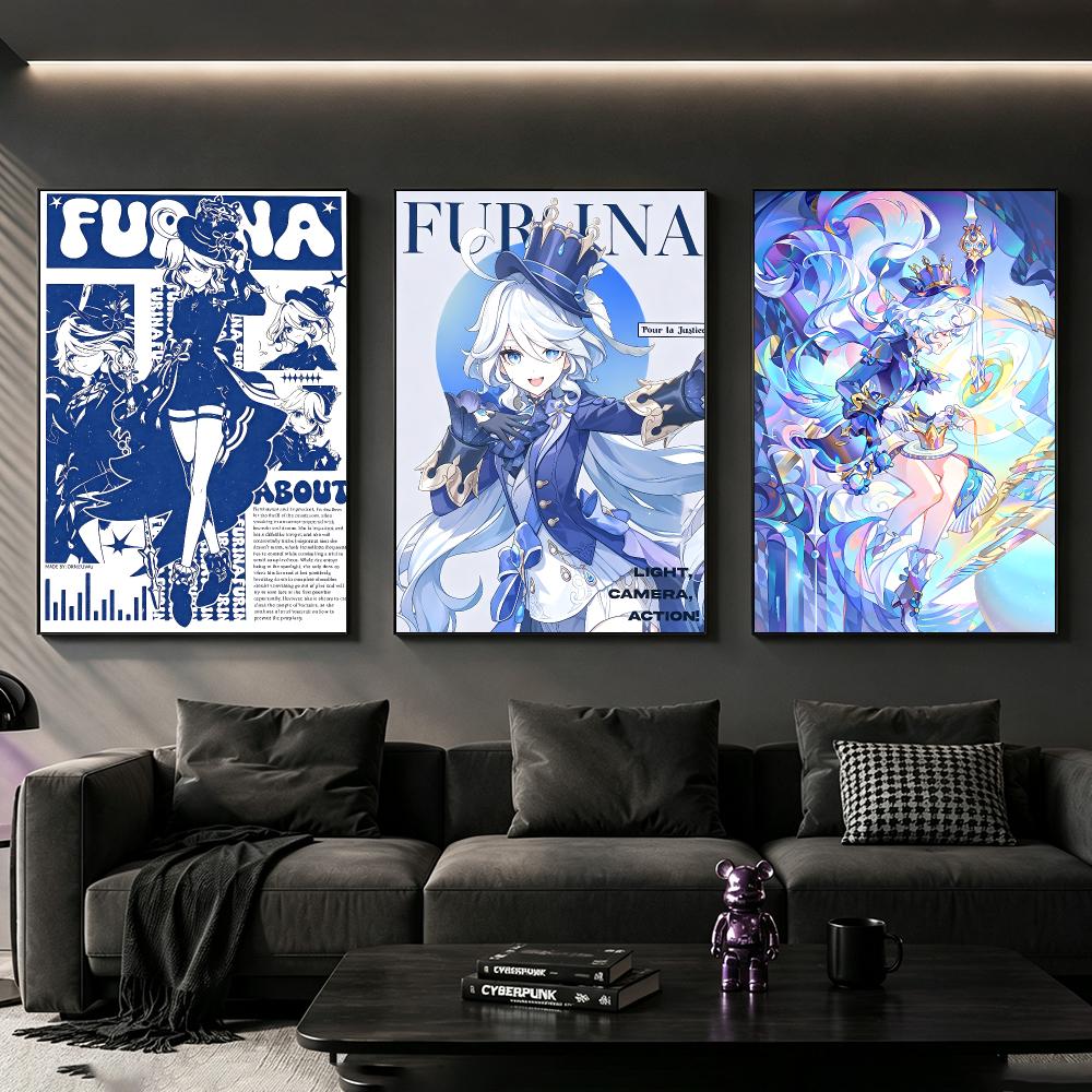 Character Furina Poster Poster - огляд і ціна Home Decor Living Room Ideas