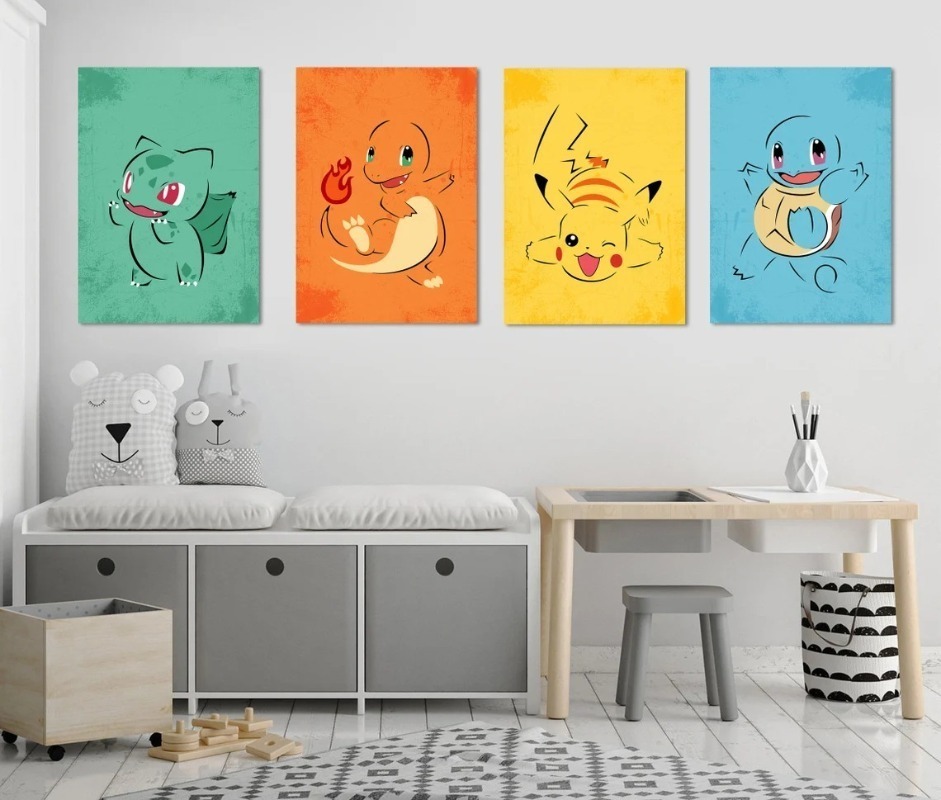Frameless Cartoon Anime Poster - огляд і ціна Watercolor Poster Print