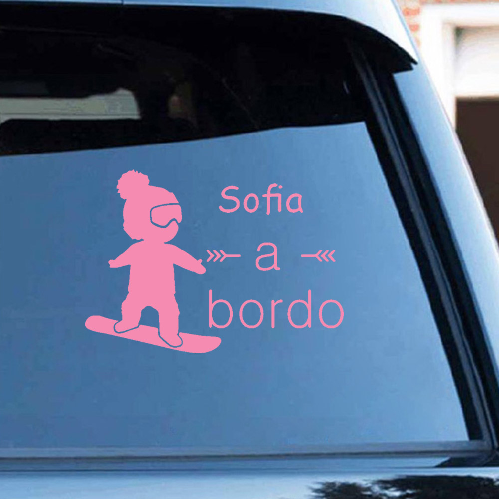 1pc Vinyl baby a bordo colorfu - огляд і ціна Home Decor Wall Stickers
