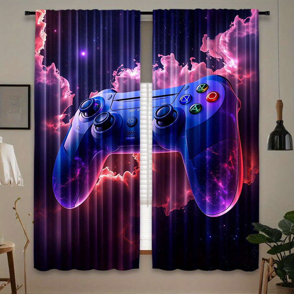 Cyberpunk Gaming Curtain Blue  - огляд і ціна Home Decor Youtube Videos
