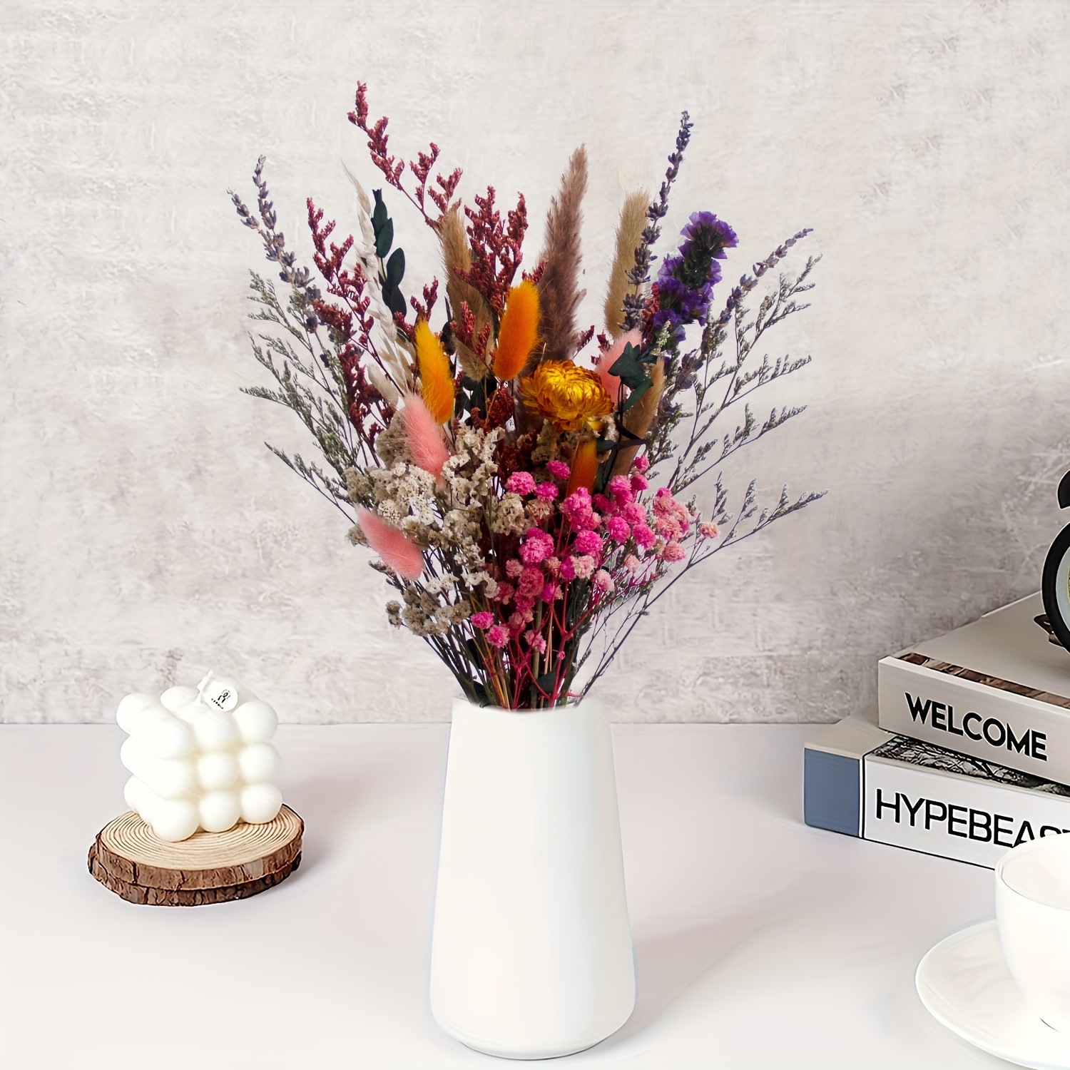 INS Style Dried Baby's Breath  - огляд і ціна Home Decor Minimalist Style