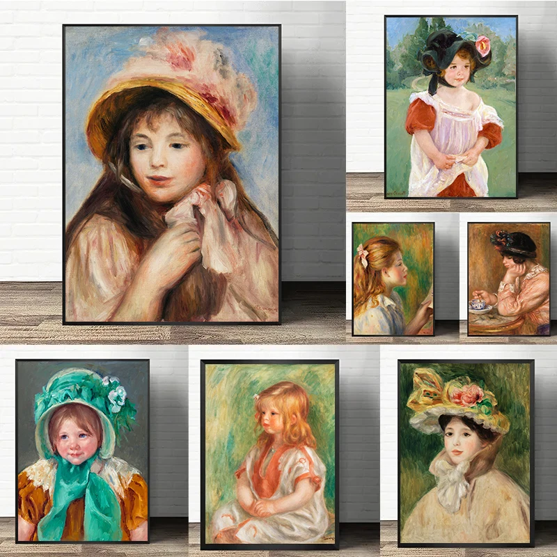 Famous Painter Work Renoir and - огляд і ціна Watercolor Poster Print