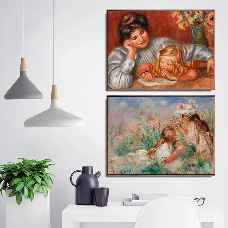 Famous Painter Work Renoir and - огляд і ціна Watercolor Poster Print