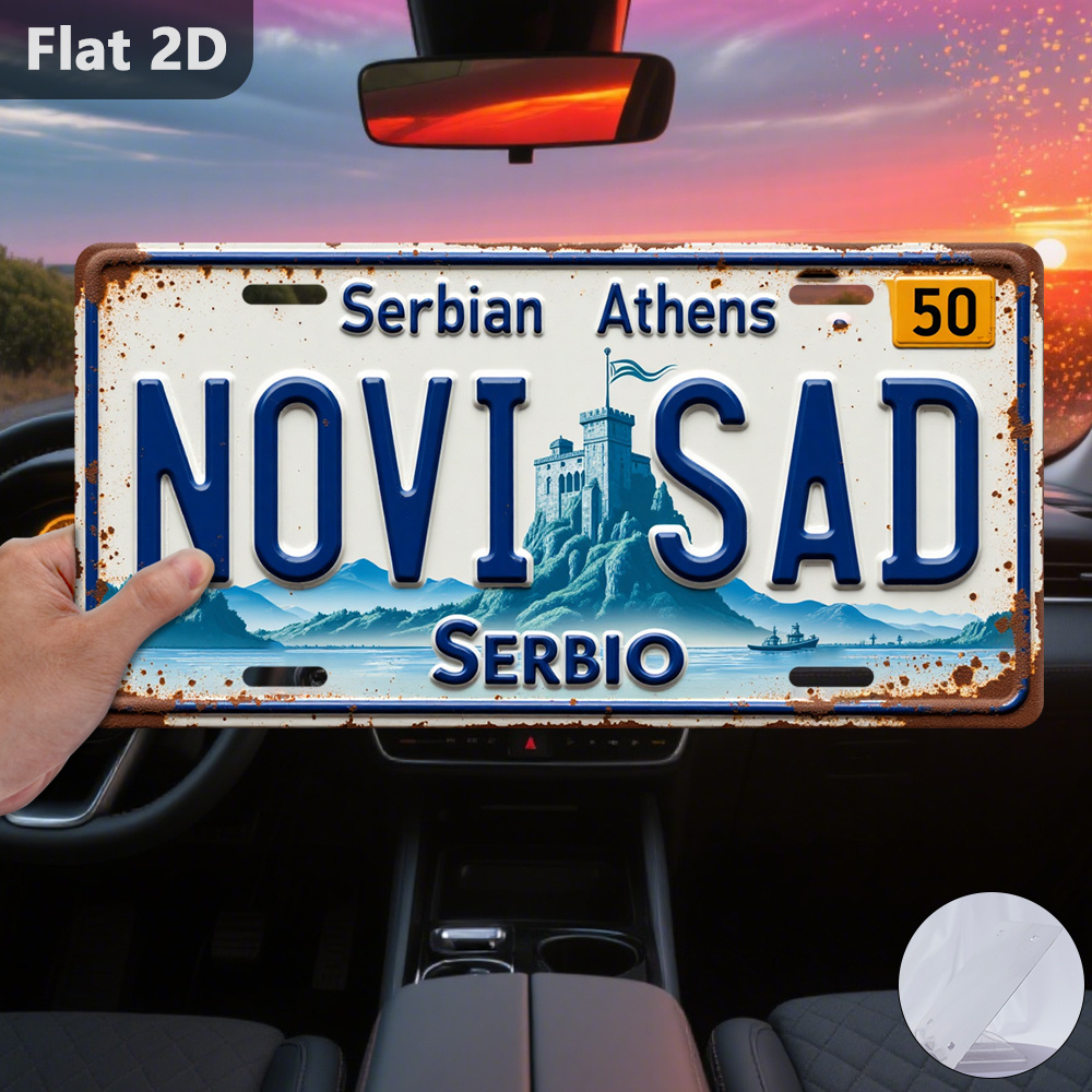 Vintage 2D Tin Sign Novi Sad C - огляд і ціна Home Decor Novi Sad