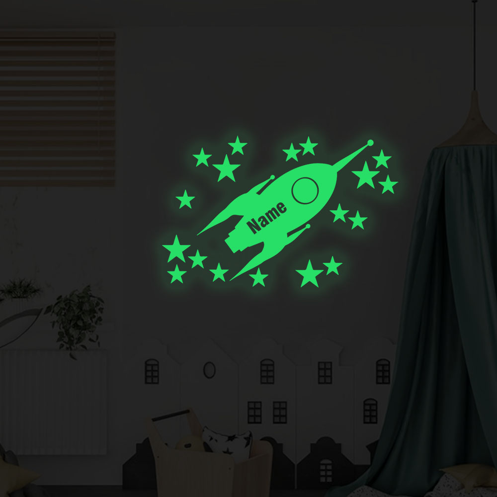 1pc Cartoon Rockets and stars  - огляд і ціна Home Decor Wall Stickers