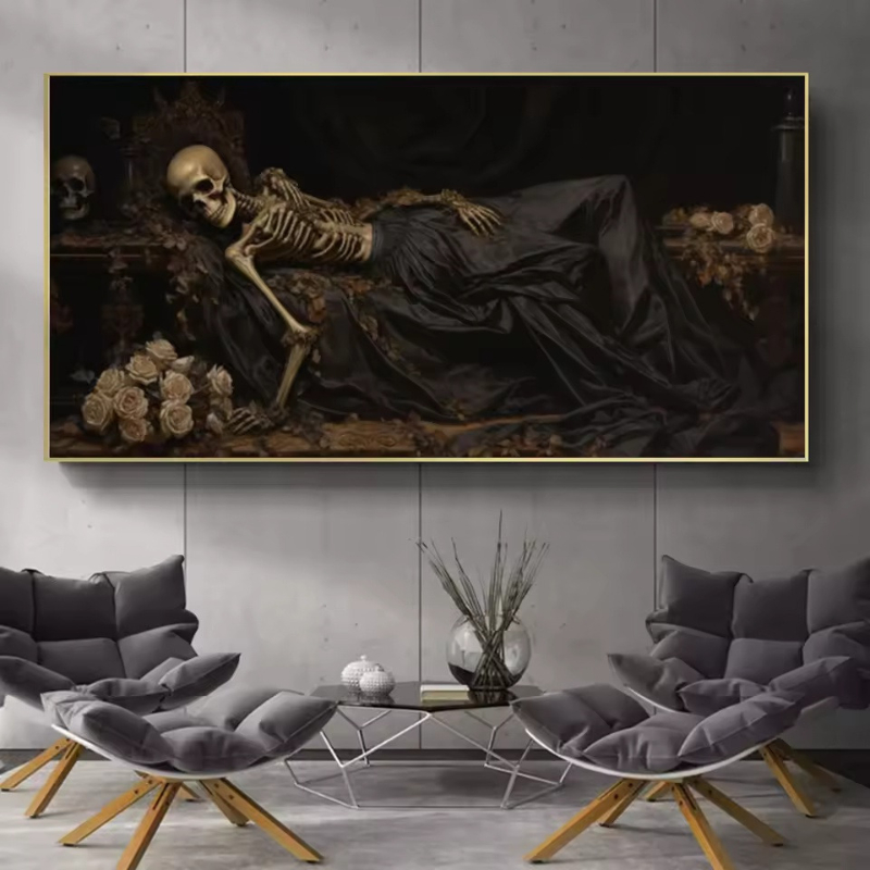 Gothic Dark Art Sleeping Skele - огляд і ціна Home Decor Gothic