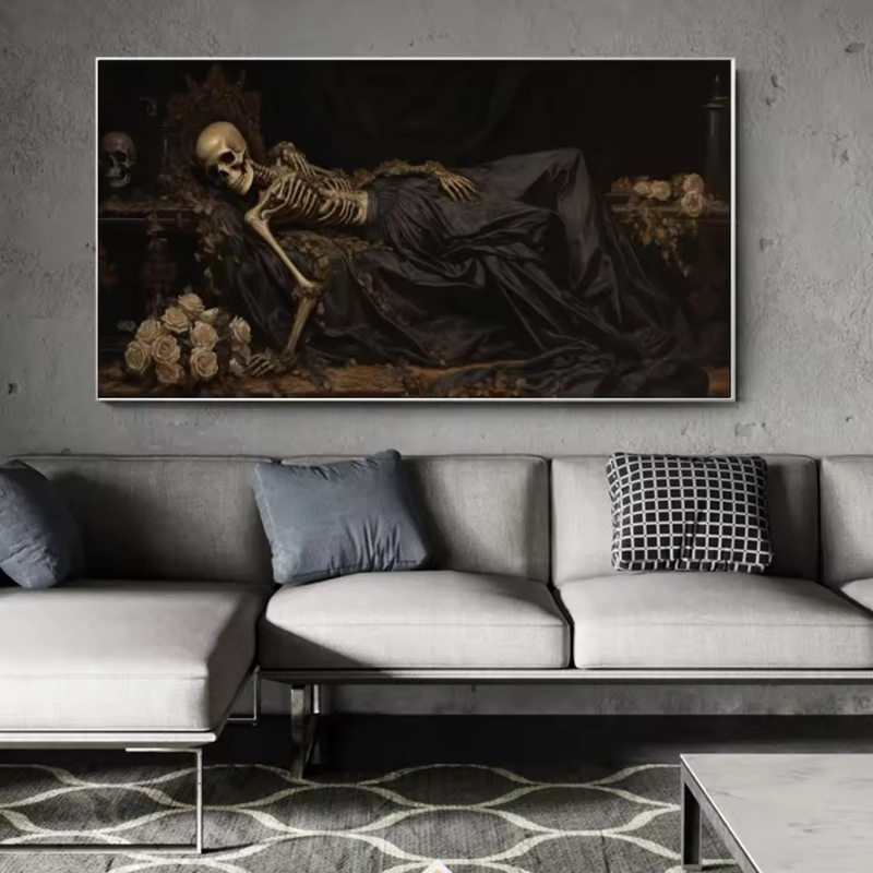 Gothic Dark Art Sleeping Skele - огляд і ціна Home Decor Gothic