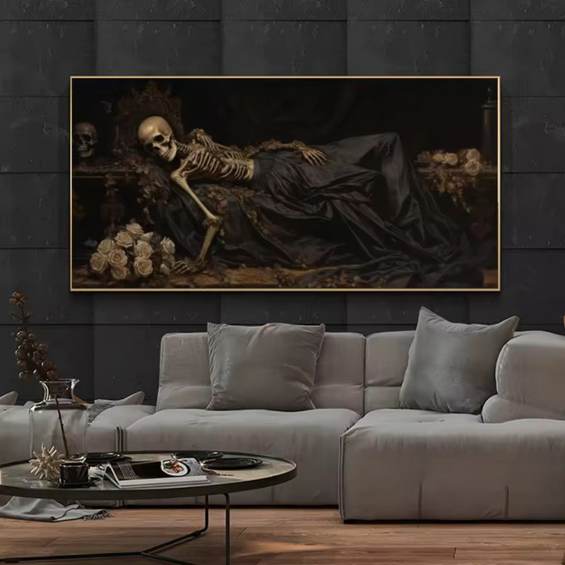 Gothic Dark Art Sleeping Skele - огляд і ціна Home Decor Gothic