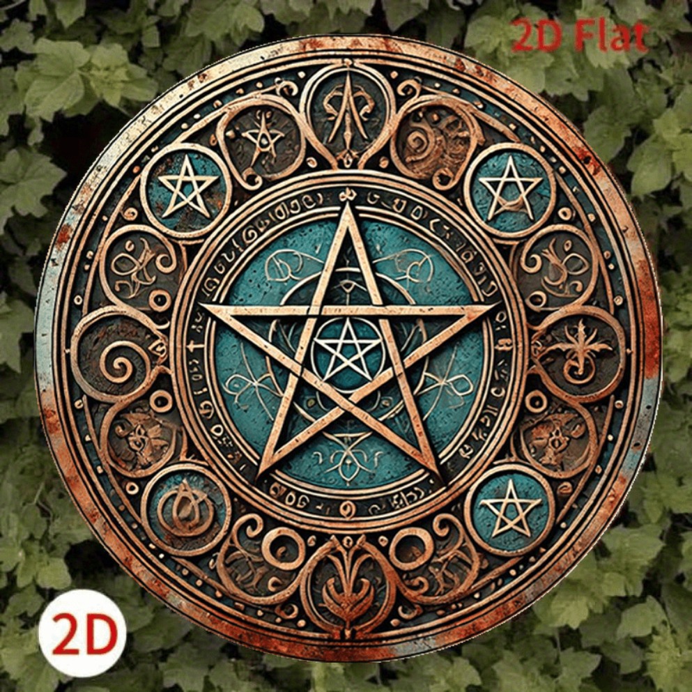 Vintage Wiccan Pentagram Metal - огляд і ціна Home Decor Gothic
