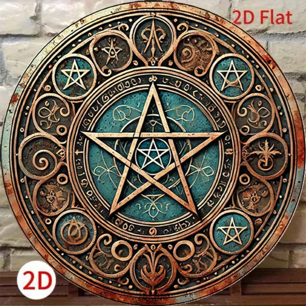 Vintage Wiccan Pentagram Metal - огляд і ціна Home Decor Gothic