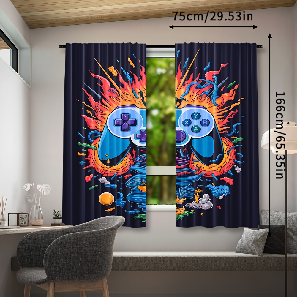Gamer Pop Culture Curtain Wind - огляд і ціна Home Decor Youtube Videos