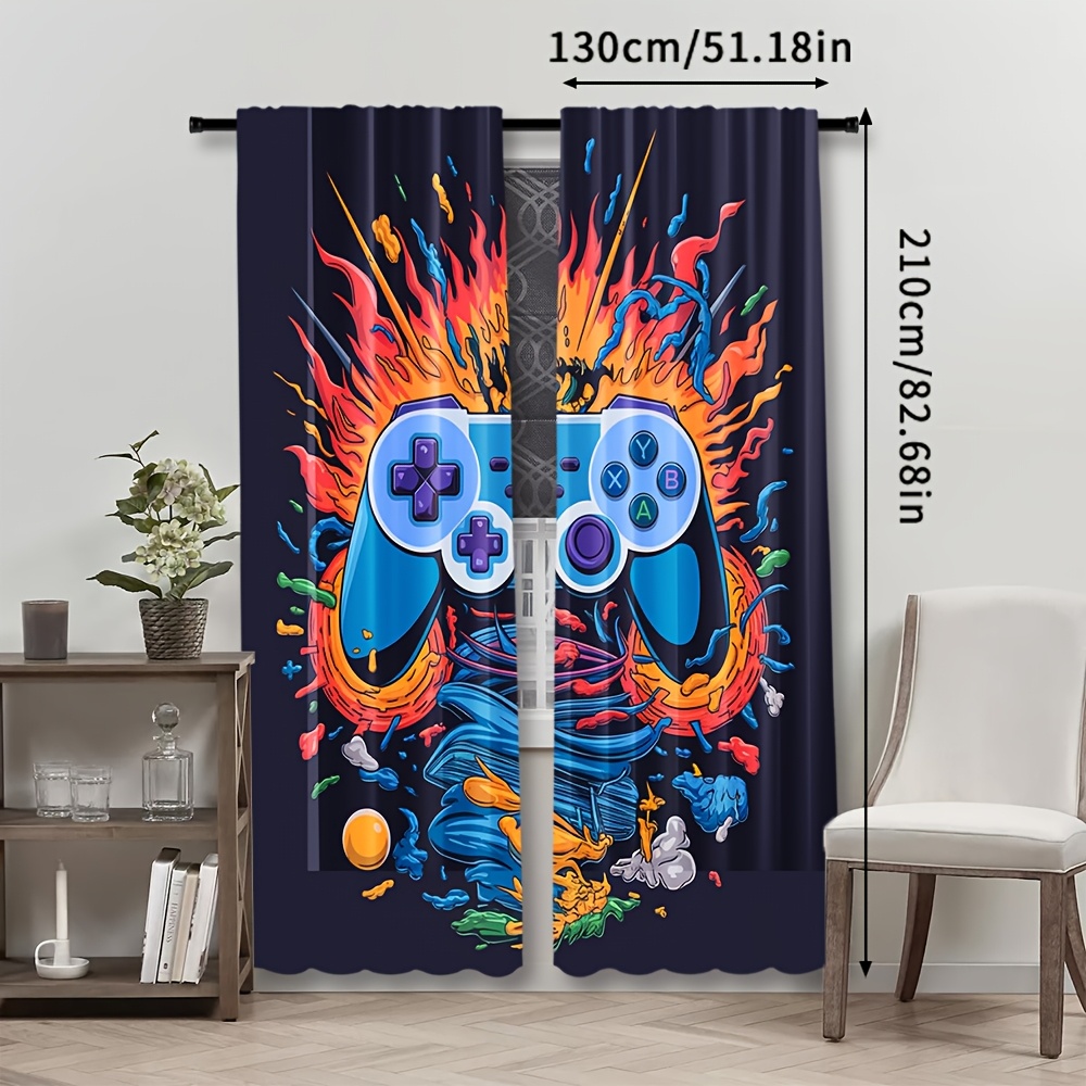 Gamer Pop Culture Curtain Wind - огляд і ціна Home Decor Youtube Videos