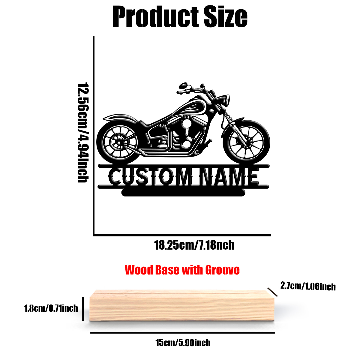 1Pc Csutom Name Road Motorbike - огляд і ціна Home Decor Xmas