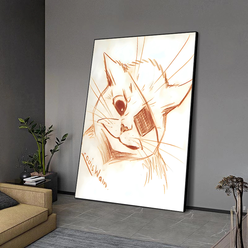 Louis Wain Illustration Exhibi - огляд і ціна Watercolor Poster Print